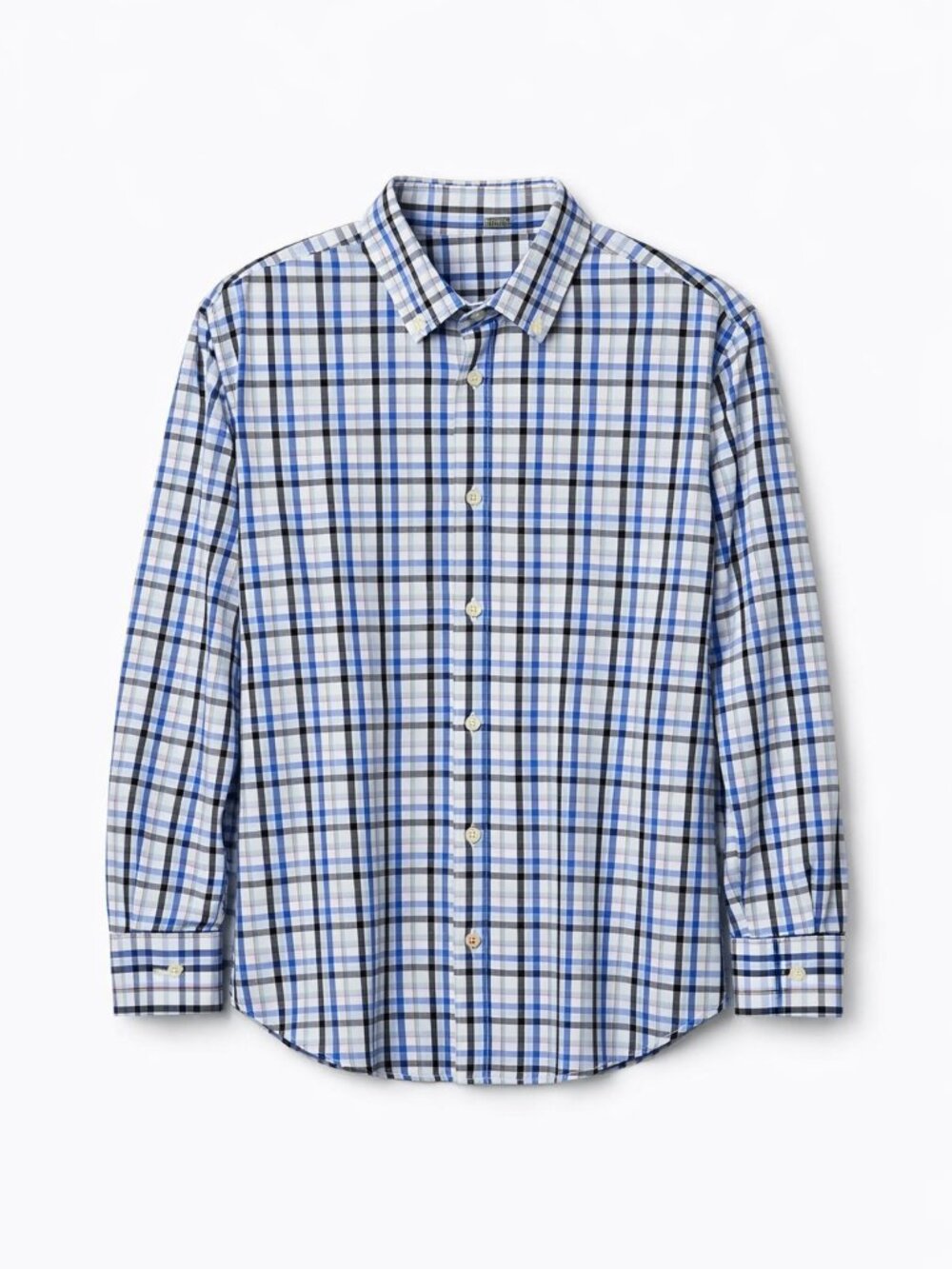 Banana Republic Men’s Blue Plaid Wrinkle‑Resistant Slim Fit Dress Shirt |Size XL